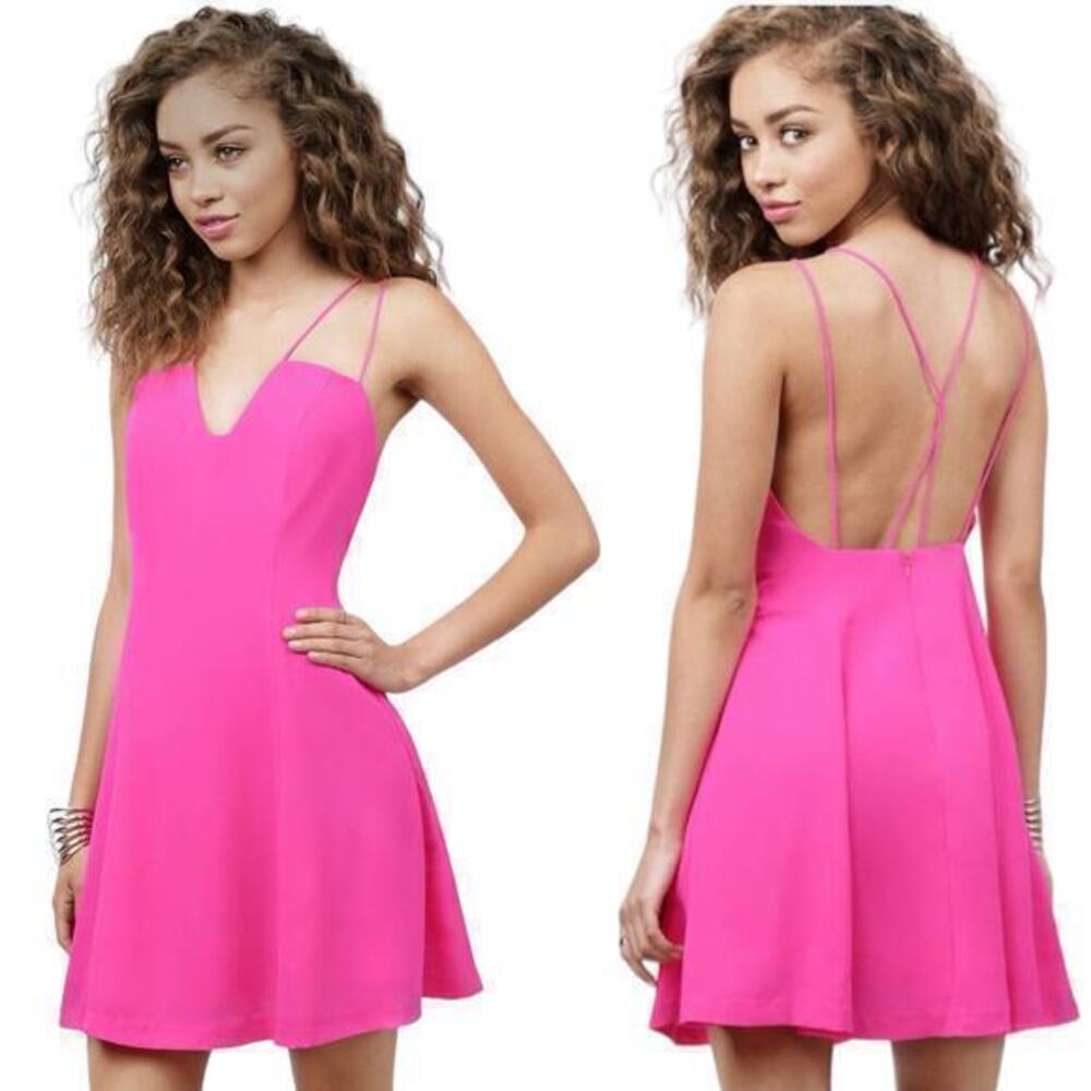 Tobi Call Me Bae Mini‎ Dress Pink Size S